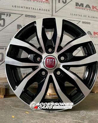 Cerchi in lega da 15 LOAD Black diam. Fiat Ducato