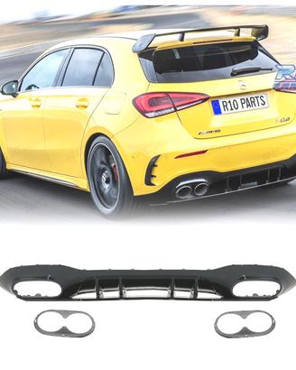 DIFFUSORE MERCEDES CLASSE A W177 18-22 LOOK AMG A4