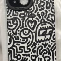 Custodia fantasia nero/bianco x Iphone 15