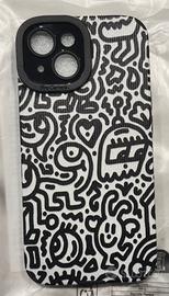 Custodia fantasia nero/bianco x Iphone 15