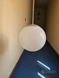 Lampada a mappamondo in vetro