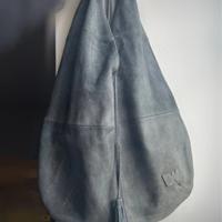 Borsa scamosciata vera pelle vintage