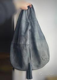 Borsa scamosciata vera pelle vintage