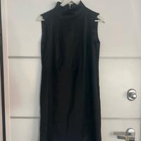 Tubino nero invernale di lana Zara taglia S