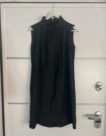 Tubino nero invernale di lana Zara taglia S