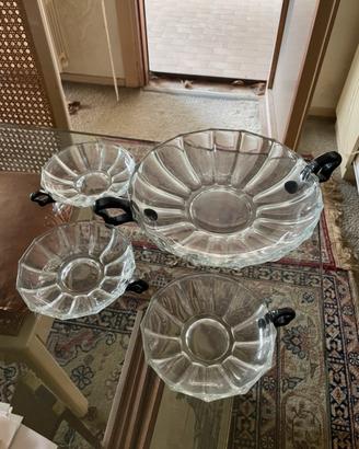 Set piatto da portafa con piattini vintage