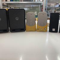 3 coppie di casse audio per pc tv