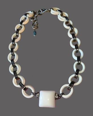 Collana SODINI bianca geometrica