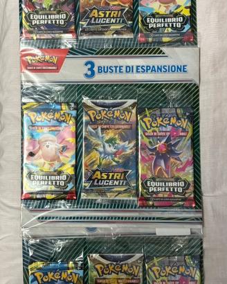 Blister 3 bustine con astri lucenti