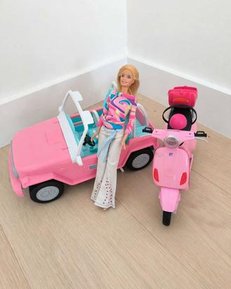 Lotto Barbie : Jeep+Scooter+Barbie