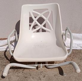 Sedile girevole vasca da bagno anziani/disabili