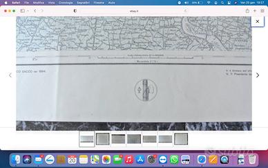 1932 Carta Geo.TRE VENEZIE Magistrato Acque