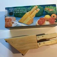 Set 6 coltelli da bistecca con ceppo