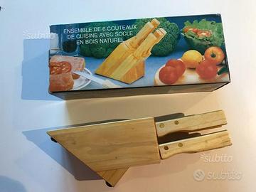 Set 6 coltelli da bistecca con ceppo