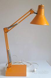 Lampada da scrivania in metallo smaltato, vintage,