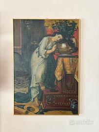 dipinto a olio XX sec. Figura femminile orientale