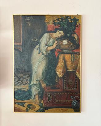 dipinto a olio XX sec. Figura femminile orientale