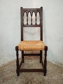 Sei sedie veneziane del 600