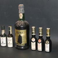SANDEMAN - 1 bottiglia PORT Fine Ruby e 6 mignon