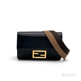 Fendi Mini Flat Baguette Nera
