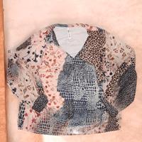 Camicia/blusa fantasia animalier/a fiori da donna
