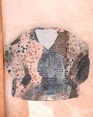 Camicia/blusa fantasia animalier/a fiori da donna