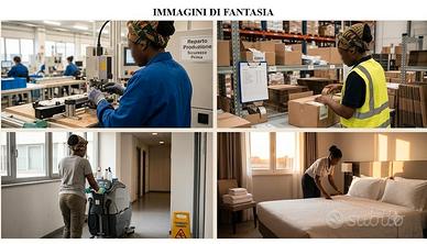 Operaia per magazzino, produzione o pulizie