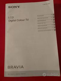 Libretto istruzioni, manuale d'uso, TV SONY BRAVIA