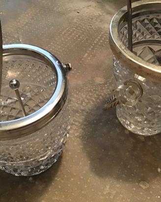 Due eleganti secchielli per il ghiaccio vintage