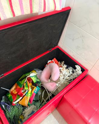 Panca contenitiva e pouf