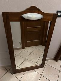 Specchio cornice legno