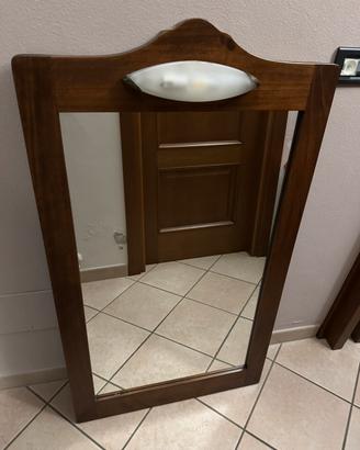 Specchio cornice legno