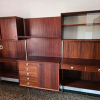 libreria modulare in palissandro anni 60