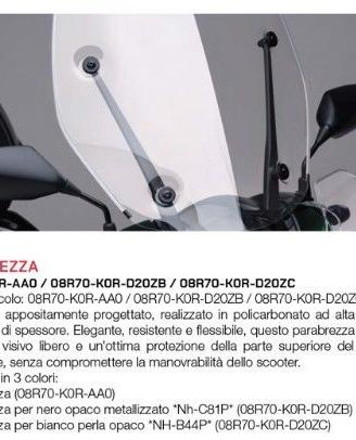 Parabrezza + Paramani per Honda SH 125i - NUOVO