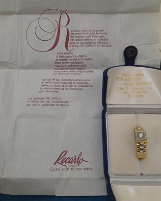 anello ReCarlo con brillante 20 punti