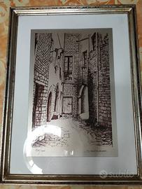 Quadro/serigrafia:"Bari vecchia", di G. Santacroce