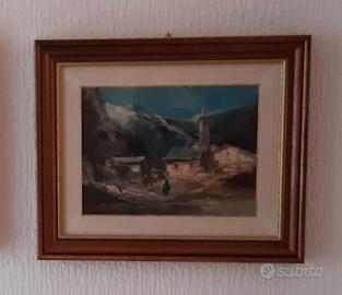 Quadro di montagna di Brioschi Athos