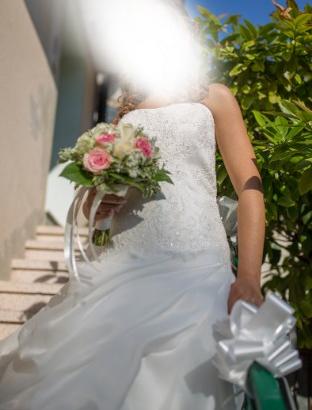 Abito Sposa taglia 42 44 modificabile - con velo