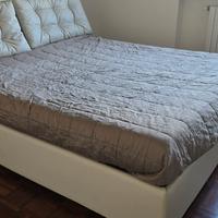 Letto contenitore due piazze con materasso