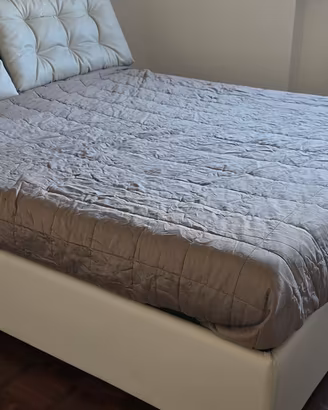 Letto contenitore due piazze con materasso