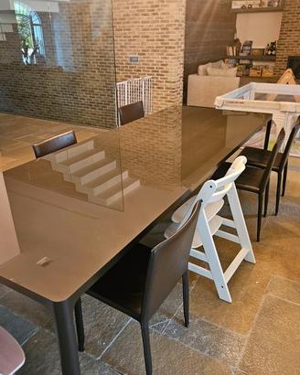 Tavolo Rimadesio Flat Fisso 300 x 110 vetro design