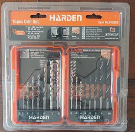 NUOVO Set di punte da trapano, 16 pezzi, per tutto