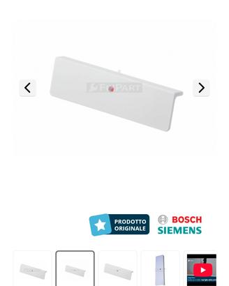 Maniglia congelatore Siemens incasso