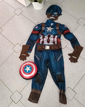 costume carnevale capitan america 