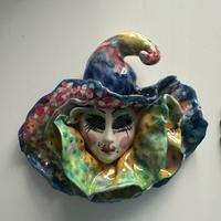 Maschere carnevale ceramica