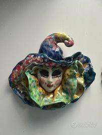 Maschere carnevale ceramica