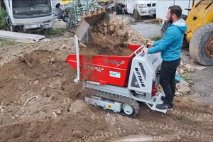Motocarriola Rotair R100 con BENNA DENTATA SCAVO