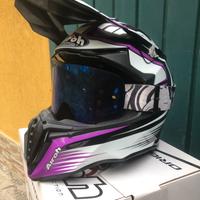 Casco Airoh Twist Viola + maschera Raven
