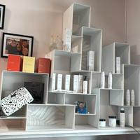 Mensole componibili in acciaio bianche