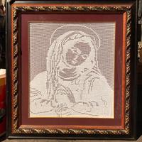 Quadro uncinetto Madonna